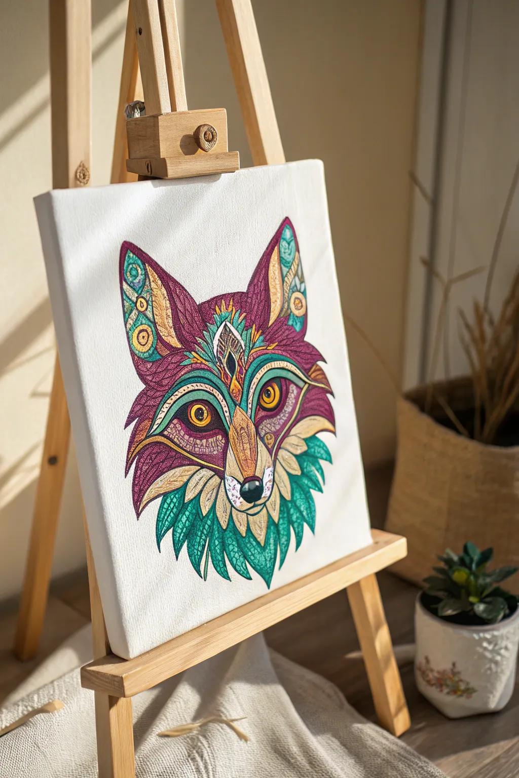 Unleash your inner artisan through a surreal lens upon wildlife artistry. 🦊✨