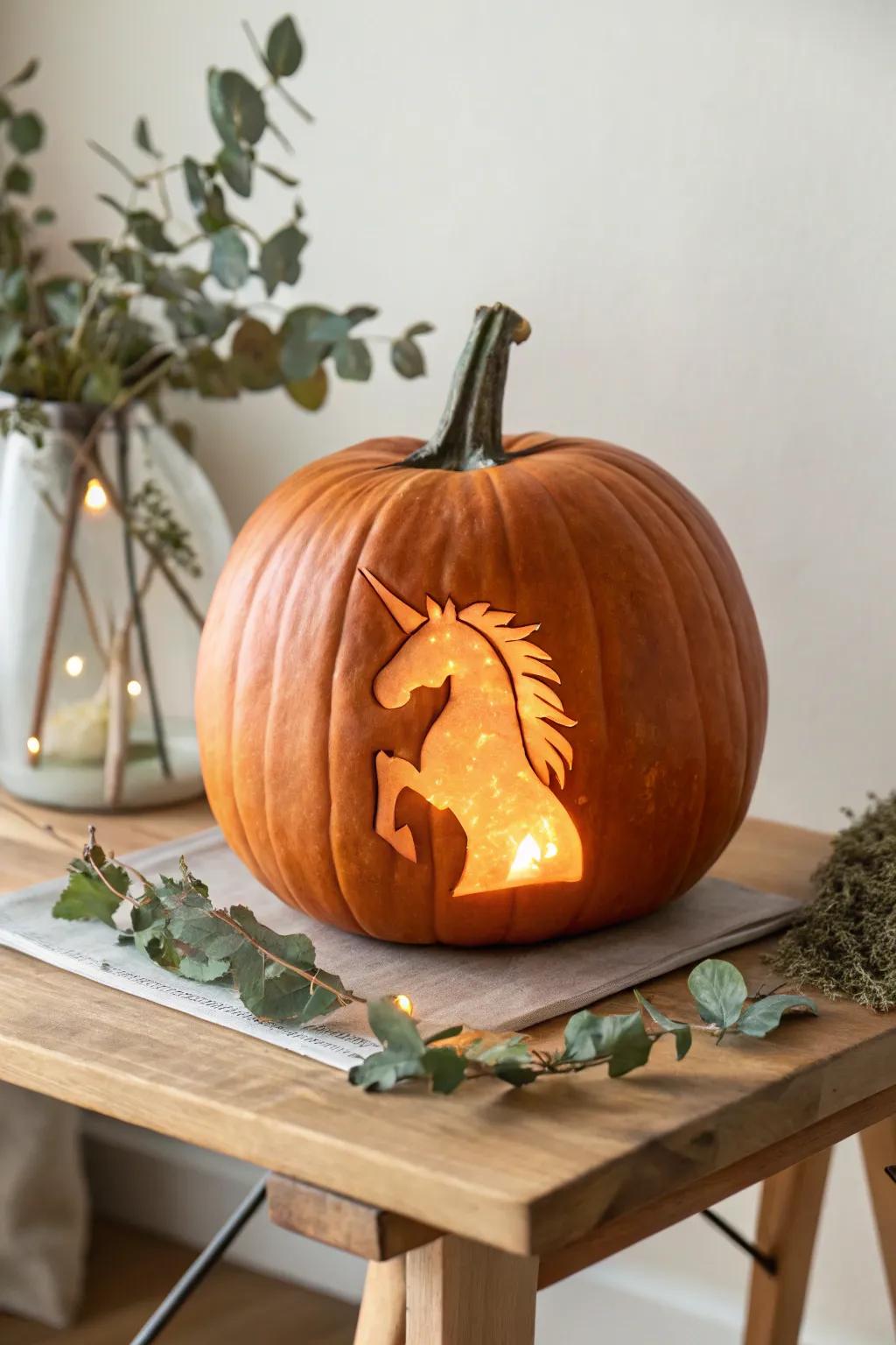 Enchant your autumnal evenings with a radiant equine contour lantern, blending classic allure with whimsical sophistication.