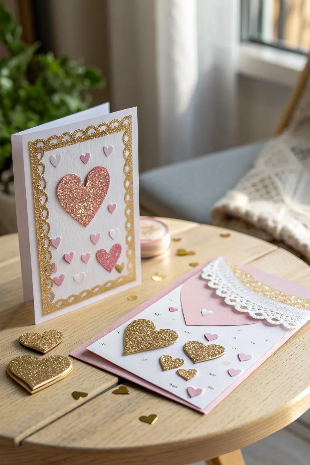 Handmade with Affection: Capture the essence of Valentine's Day by creating personalized cards that speak from the affection.