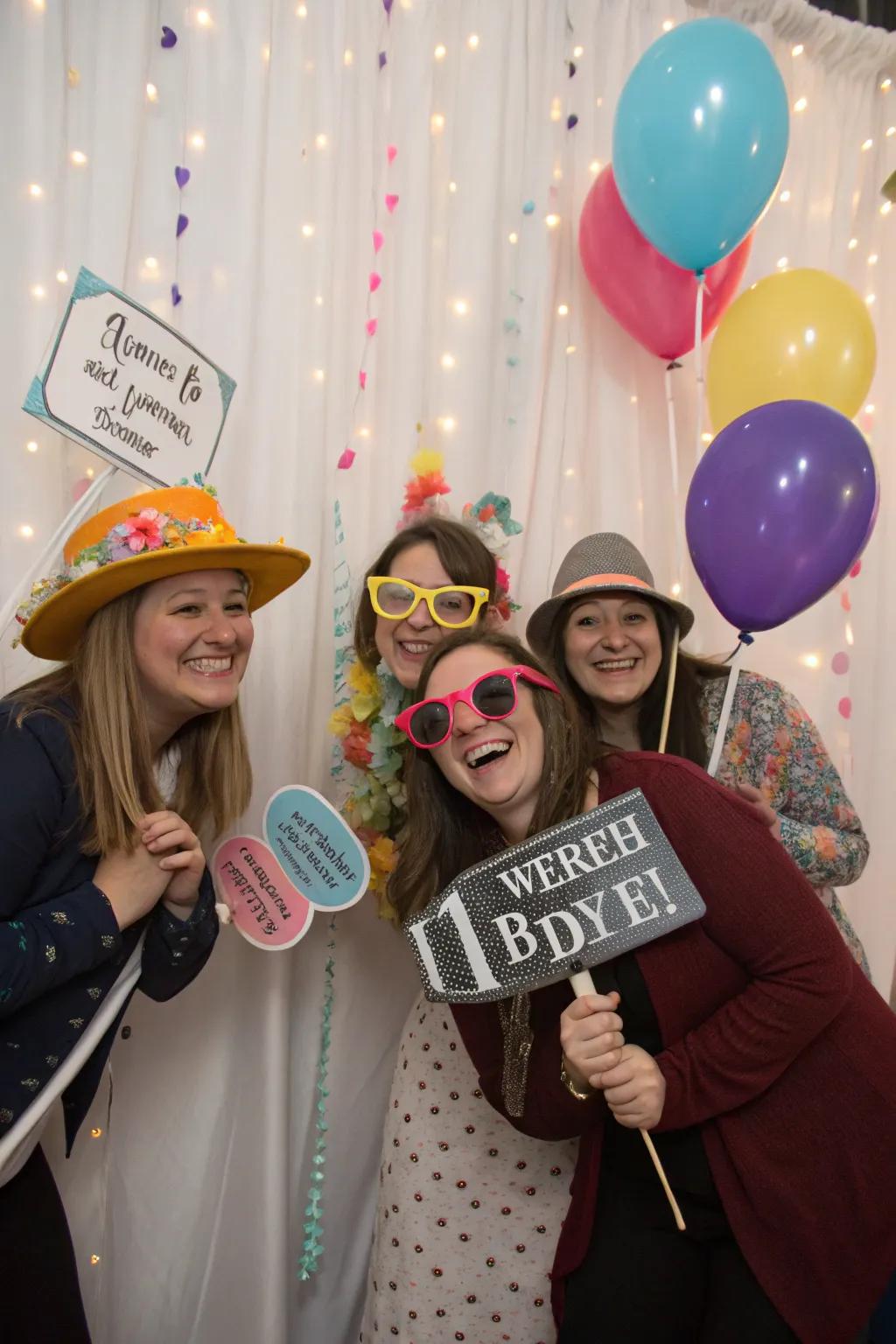 A fun photo station for capturing memorable moments.