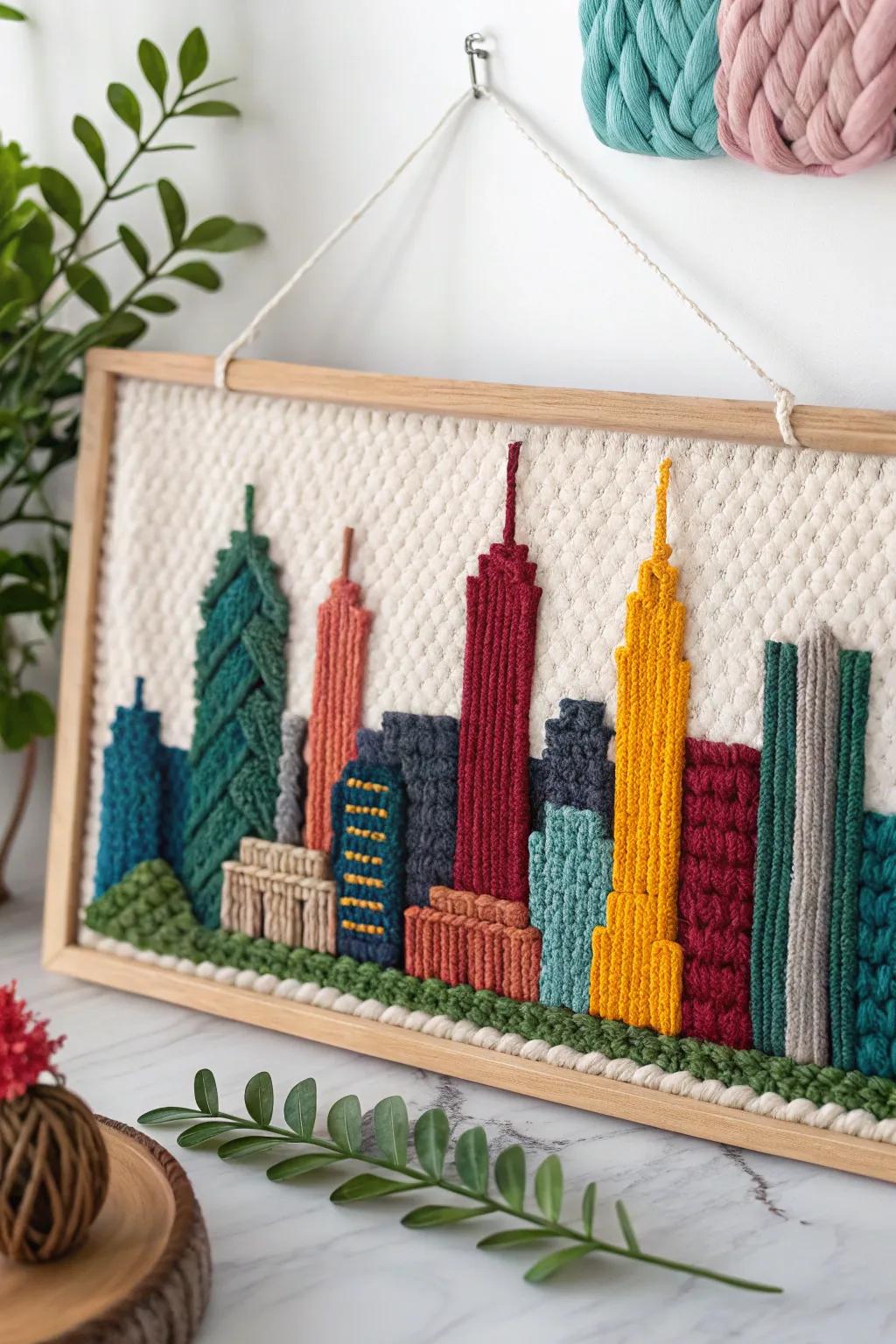 Explore the vibrant tapestry of urban life via this remarkable filament cityscape. Where craftsmanship encounters artistry.