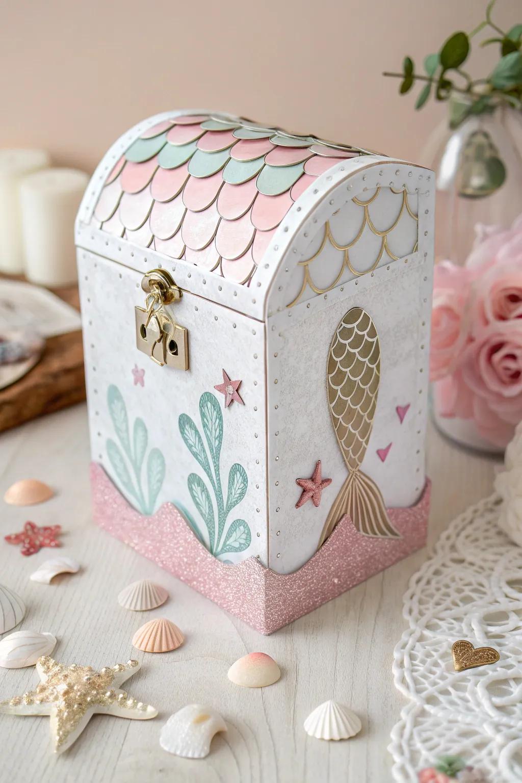 Bewitch your Valentine's Day festivities with this enigmatic aquatic being receptacle, fashioned for sophistication and whimsy.