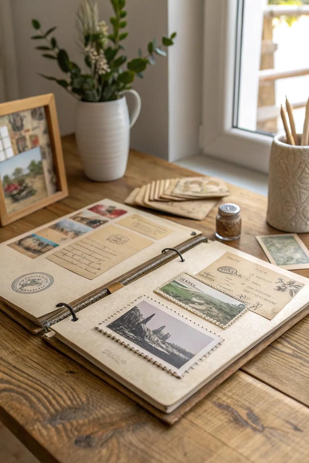 Preserve your dreams and memories with a handcrafted scrapbook of the Seven Wonders. #MinimalistBoho #ScandiStyle