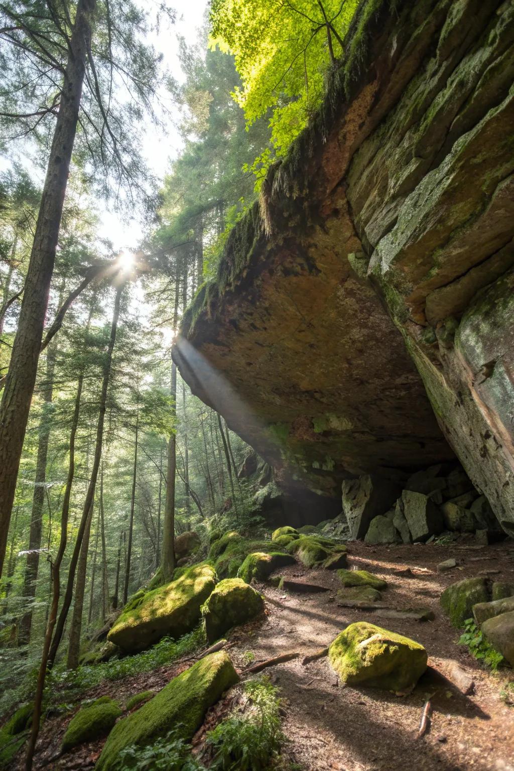Nature's Work: A Spectacular Rock Outcrop Shelter