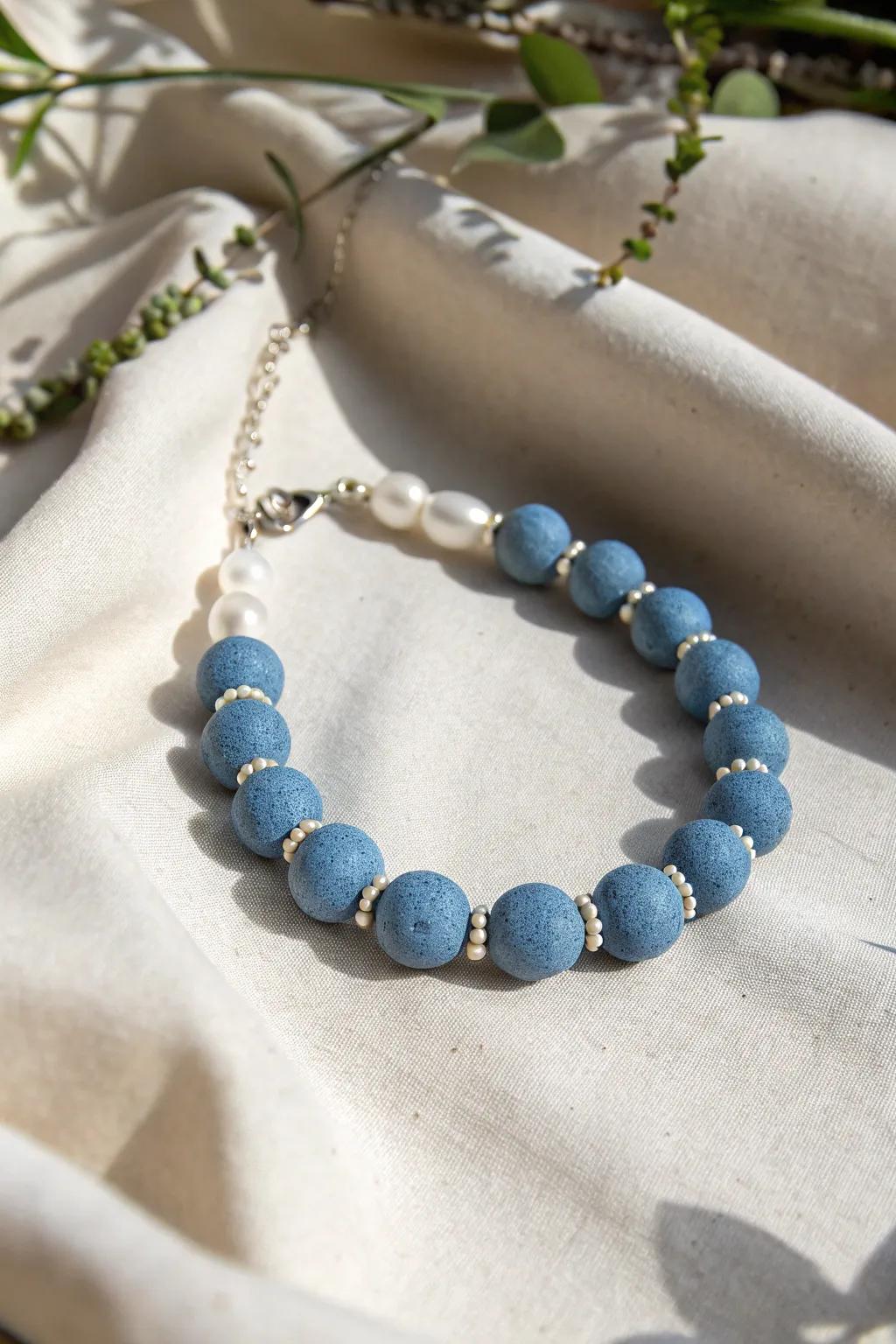 Capture vintage allure with an accent of azure sophistication. #HandcraftedBeauty