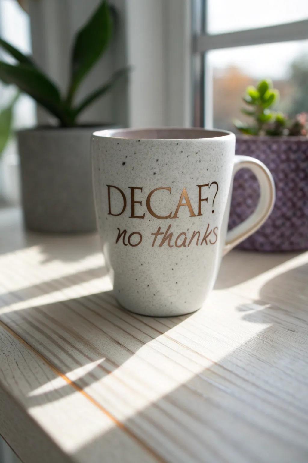 For those who savor every sip, this mug says it all with style and simplicity. #CoffeeLovers #ScandiBoho