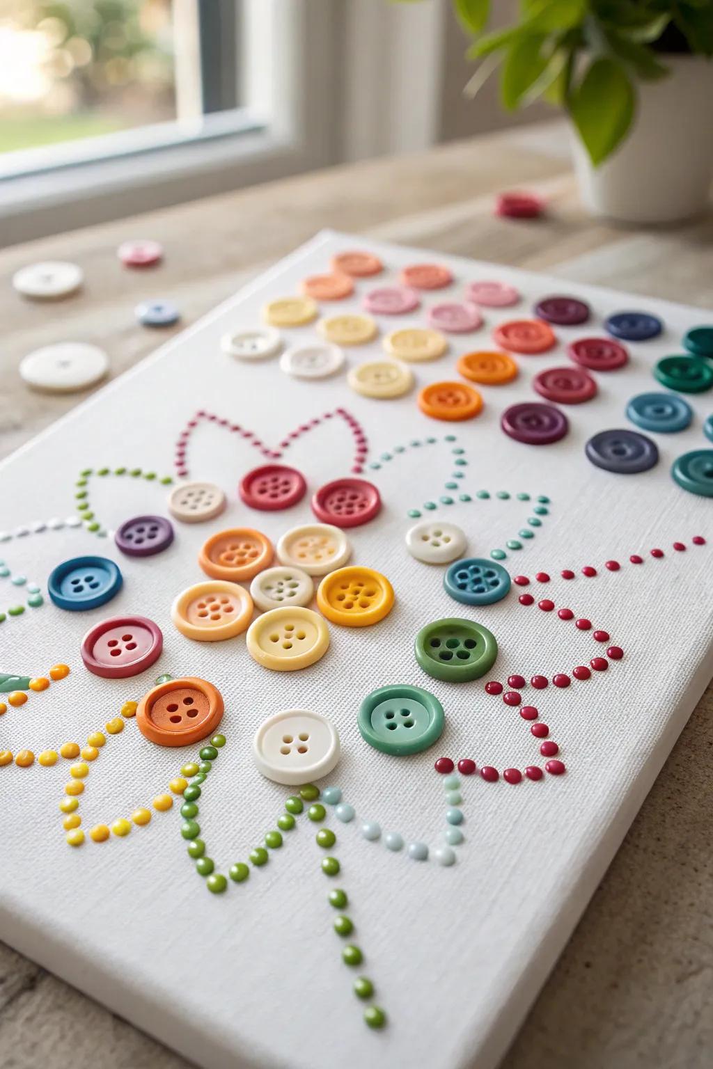 Elevate your space with the charm of fastener art—where color meets craftsmanship in minimalist harmony.