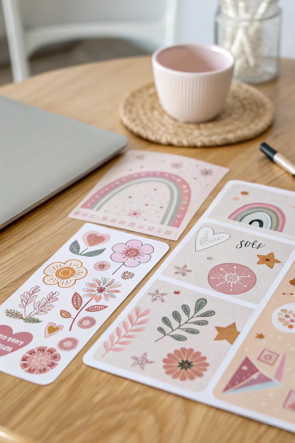 Unleash ingenuity with these charming bespoke adhesives – where simplicity converges with whimsy!