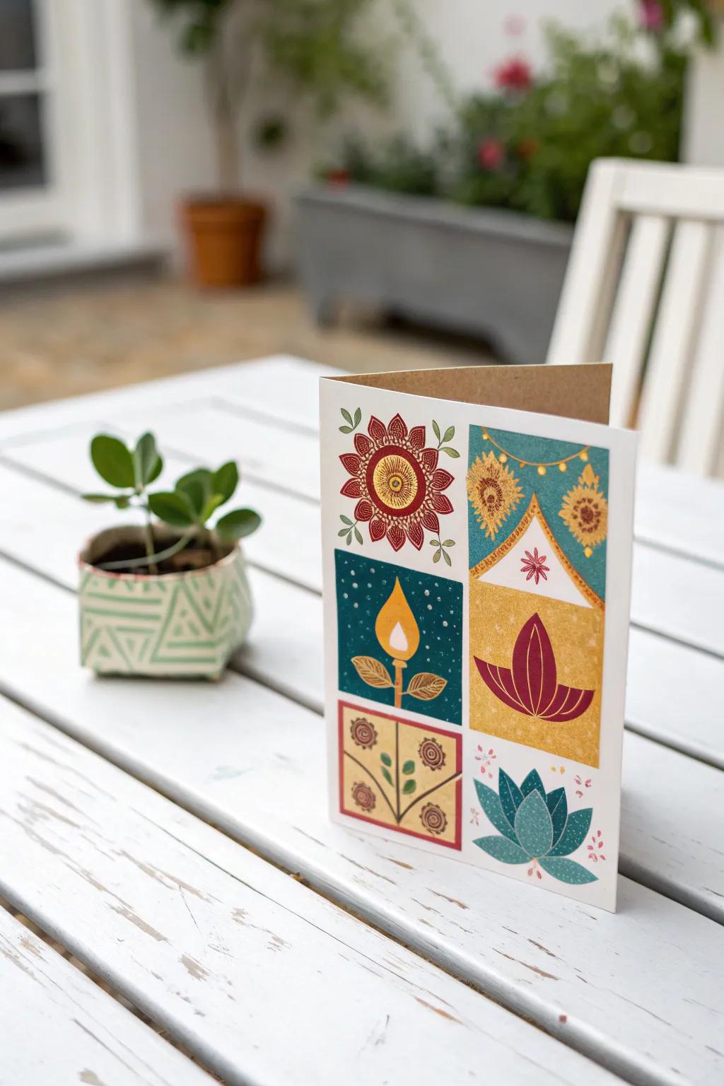 Celebrate Diwali with a touch of minimalist elegance and vibrant creativity. 🌟✨ #DiwaliCrafts #ScandiBoho