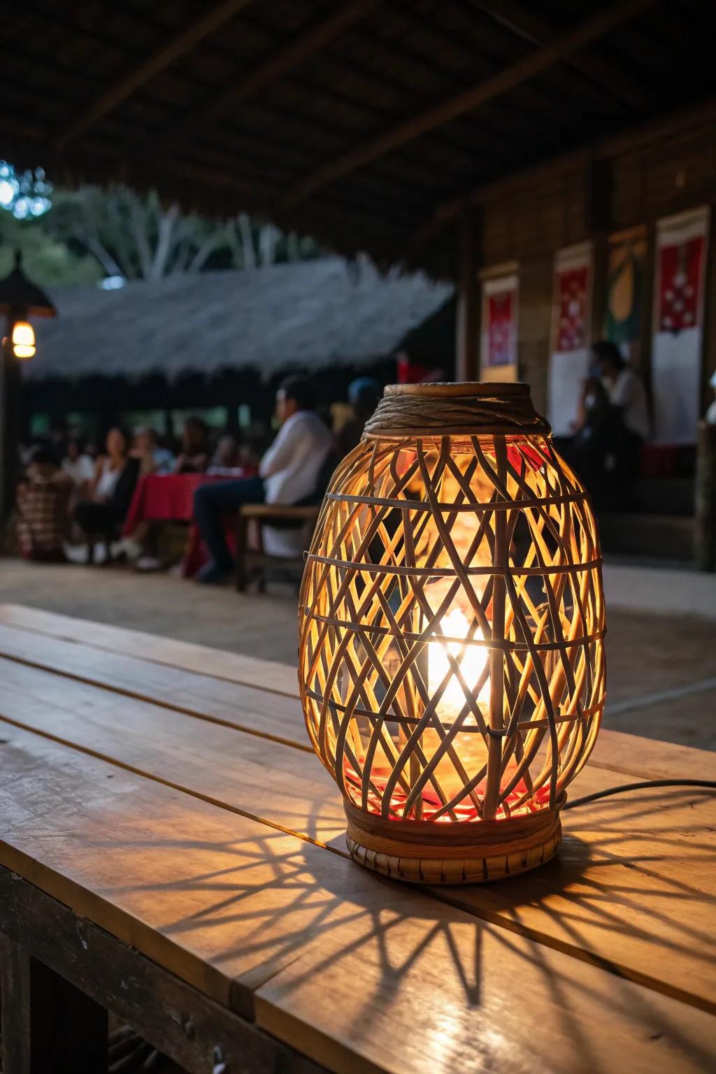 Illuminate your expanse through the artisanal charm of bamboo light fixtures.