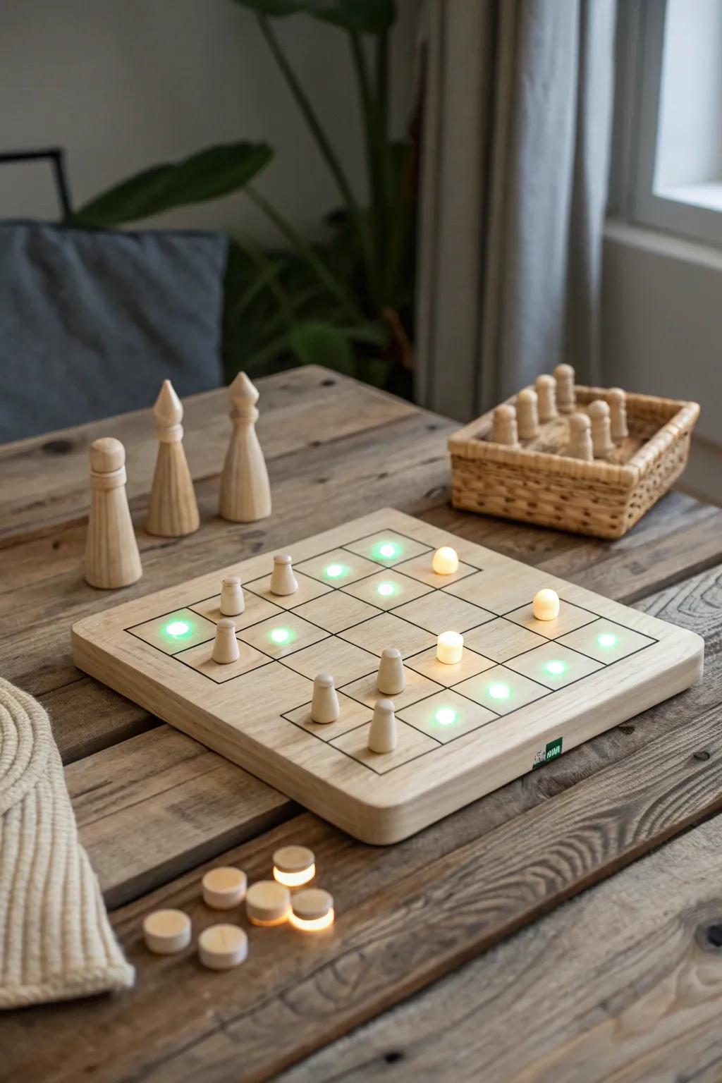 Light up your game evenings with a touch of magic and minimalist elegance.