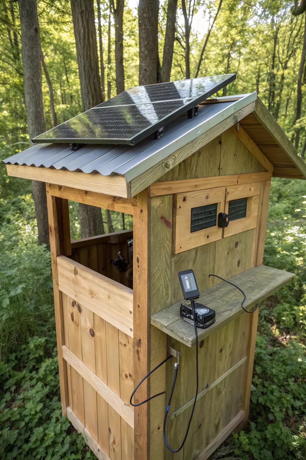 Elevate your hunting experience using solar-powered luxury. Embrace innovation and handiwork in the great outdoors!