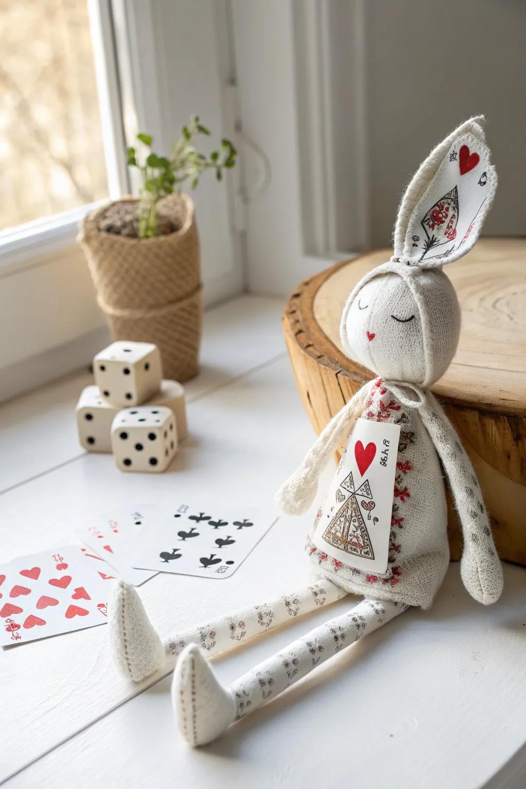 Whimsical Craftsmanship: Discover the charm of playing card dolls for a delightful, eco-friendly decoration.