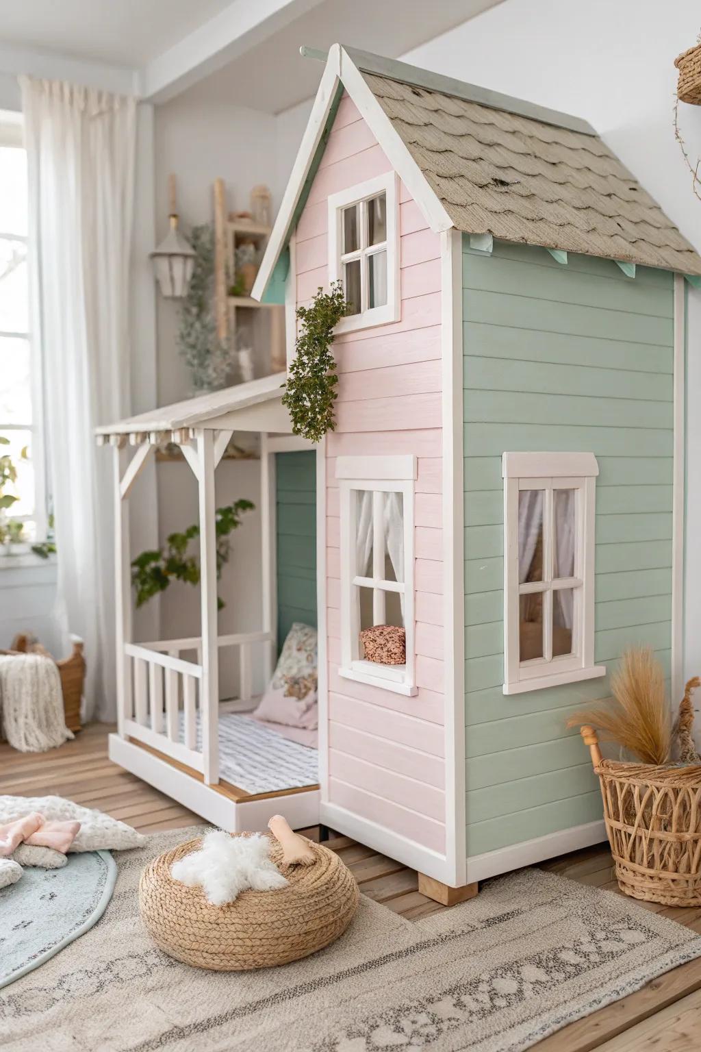 Discover the art of simplicity with a bespoke color palette for your dollhouse.