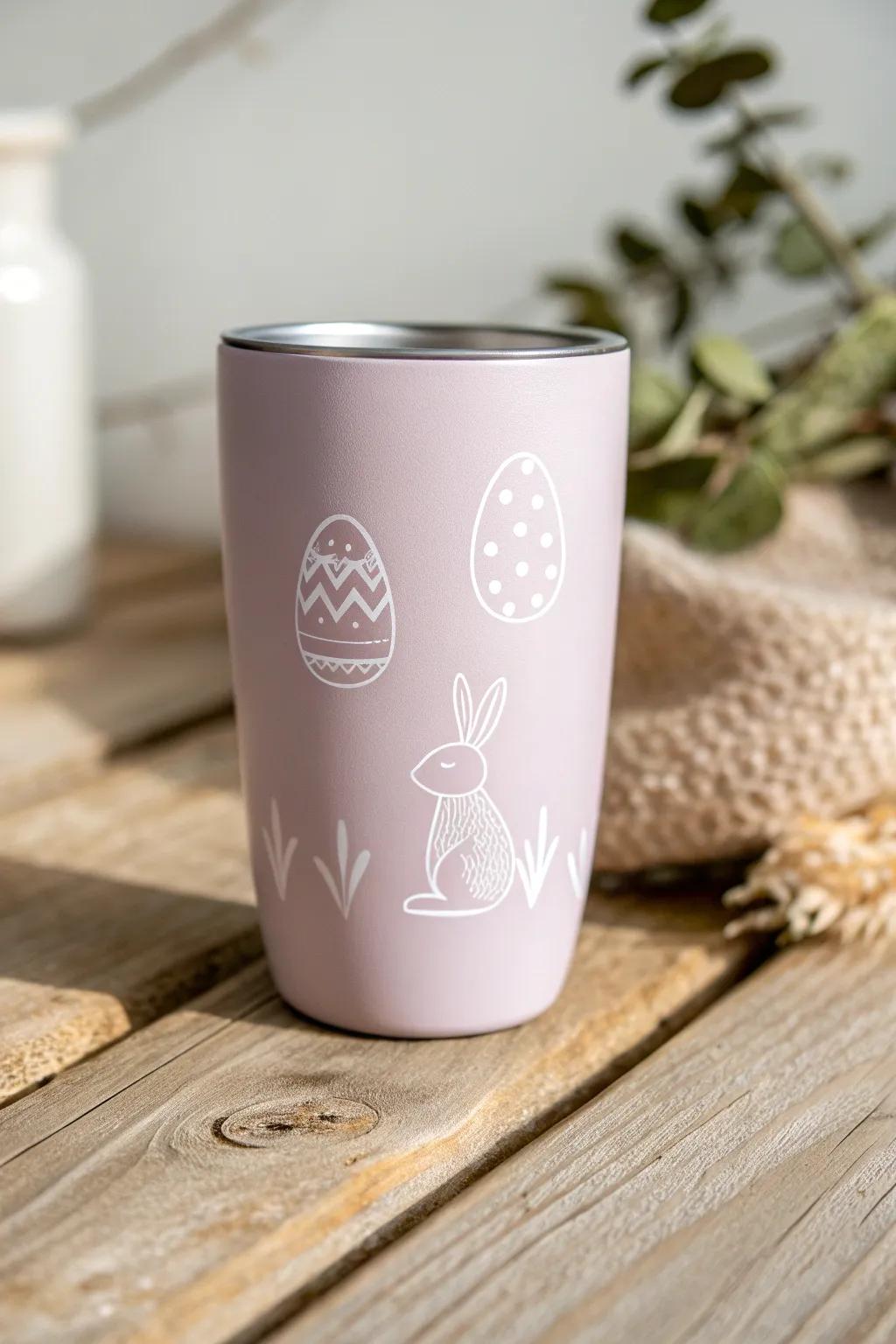 Embrace the splendor of simplicity via these spartan Easter mugs. A touch of elegance for your springtime celebrations.