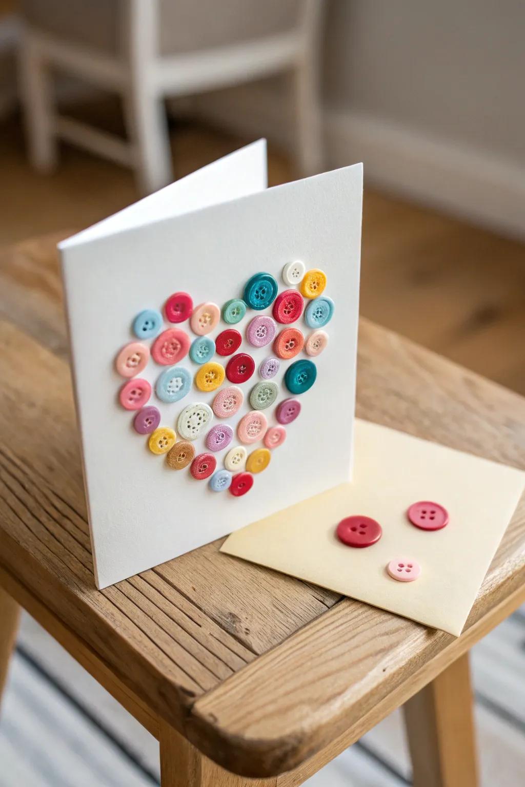 Express your affection: A heartwarming adorned card for Father's Day.