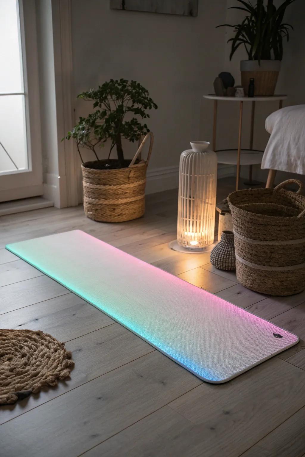 Embrace the glow: discover your zen with a fluorescent yoga practice.