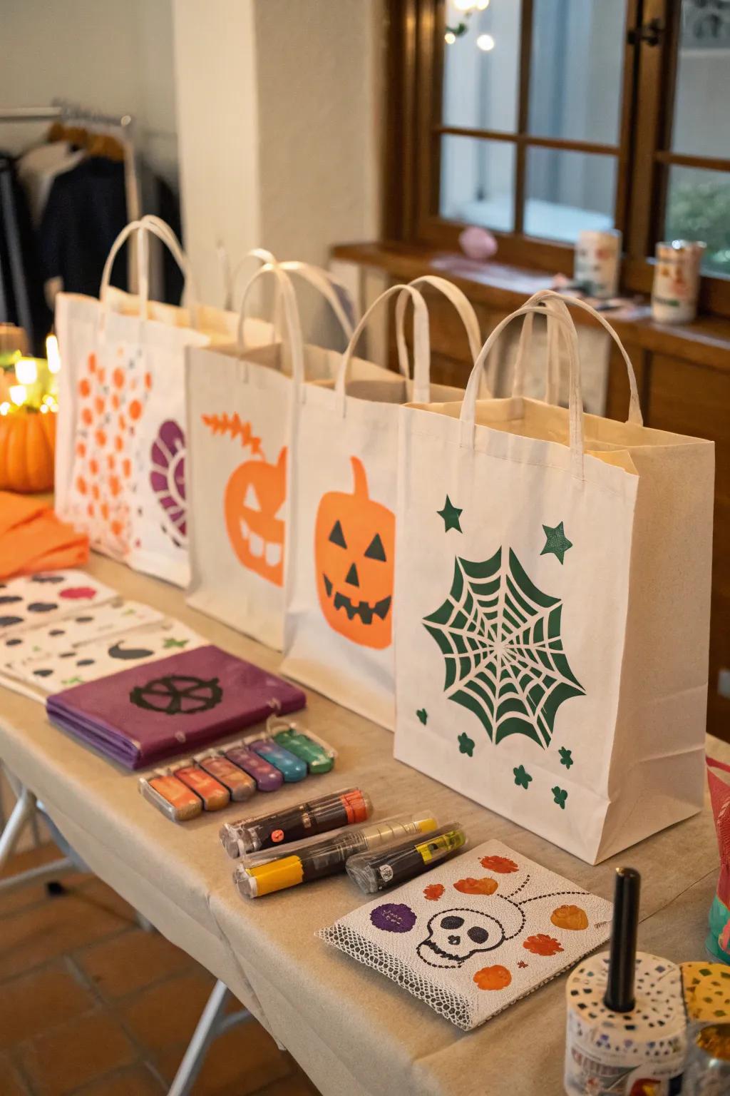 Get crafty with DIY patterned pouches.
