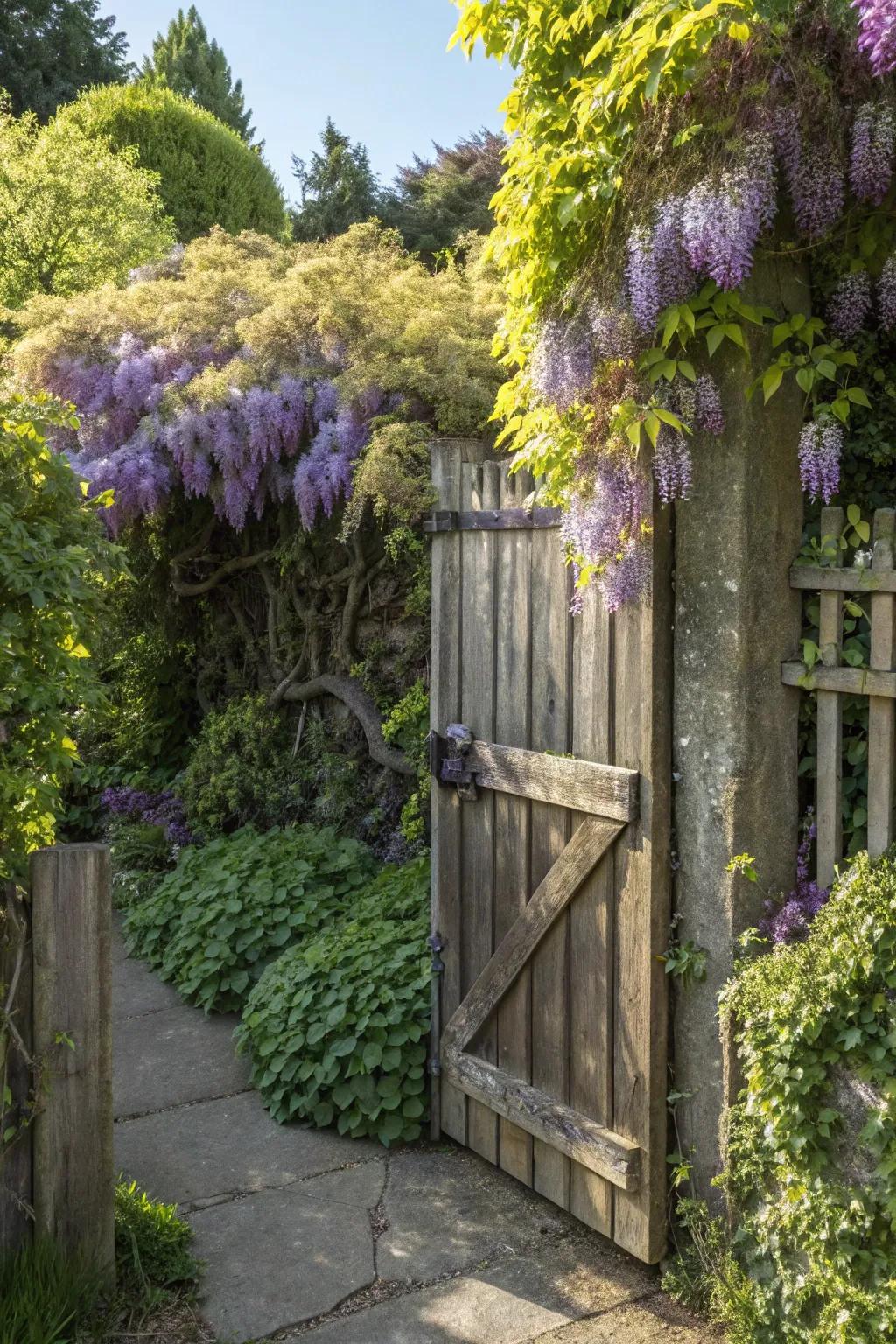 Uncover the enigmas of your garden through a hidden portal intertwined in nature's embrace.