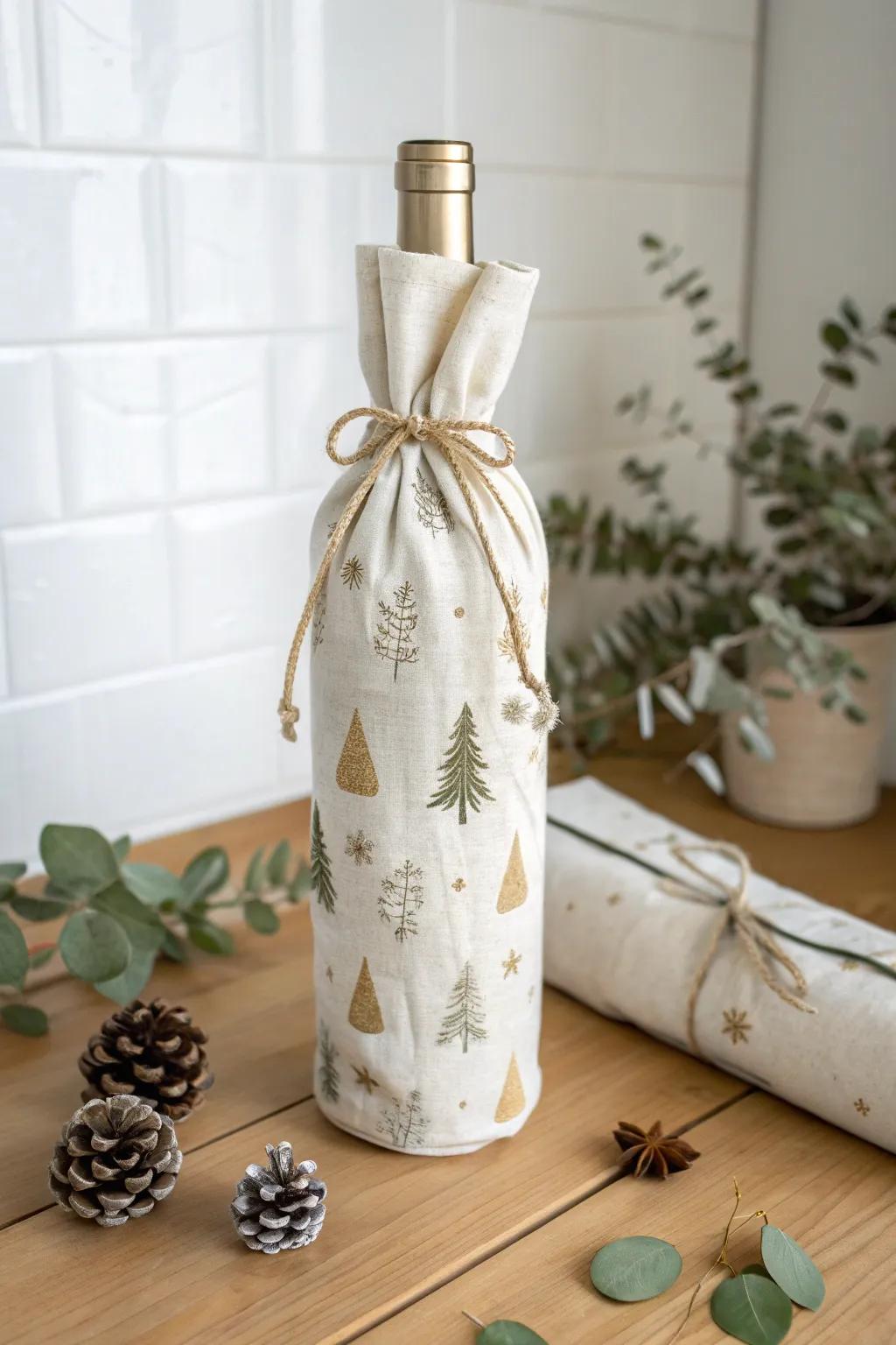 Enclose your wine in seasonal beauty through a hint of natural splendor.