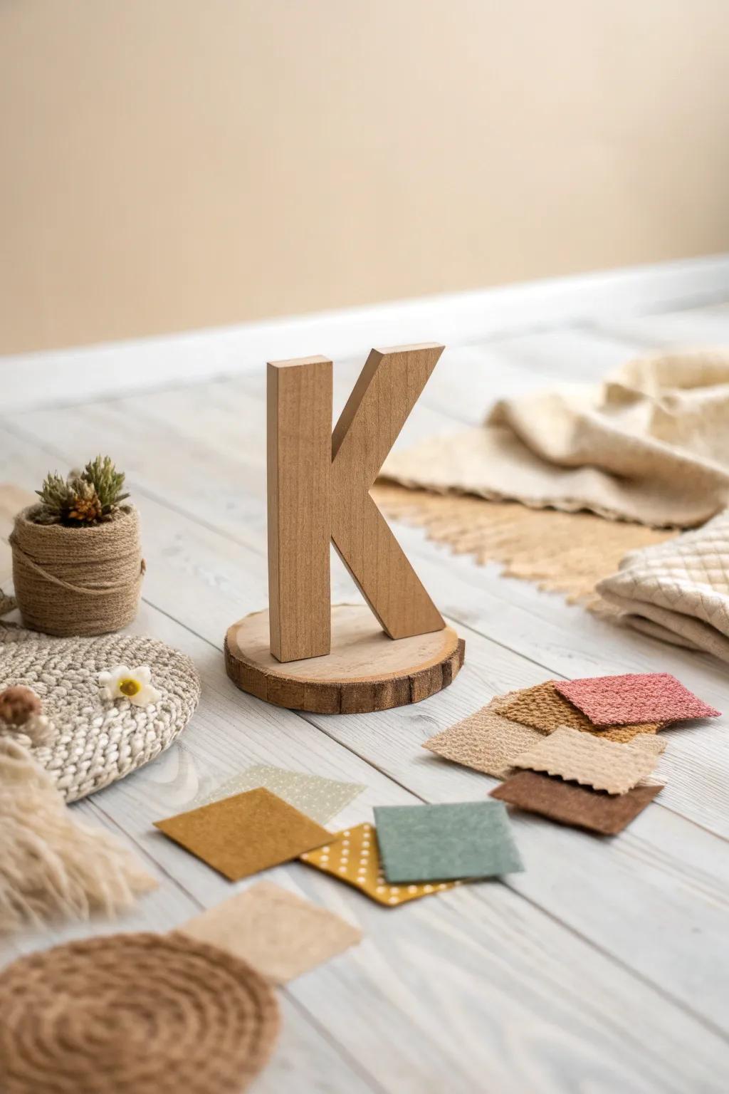 A sensory adventure in textures with our playful letter 'K' craft.