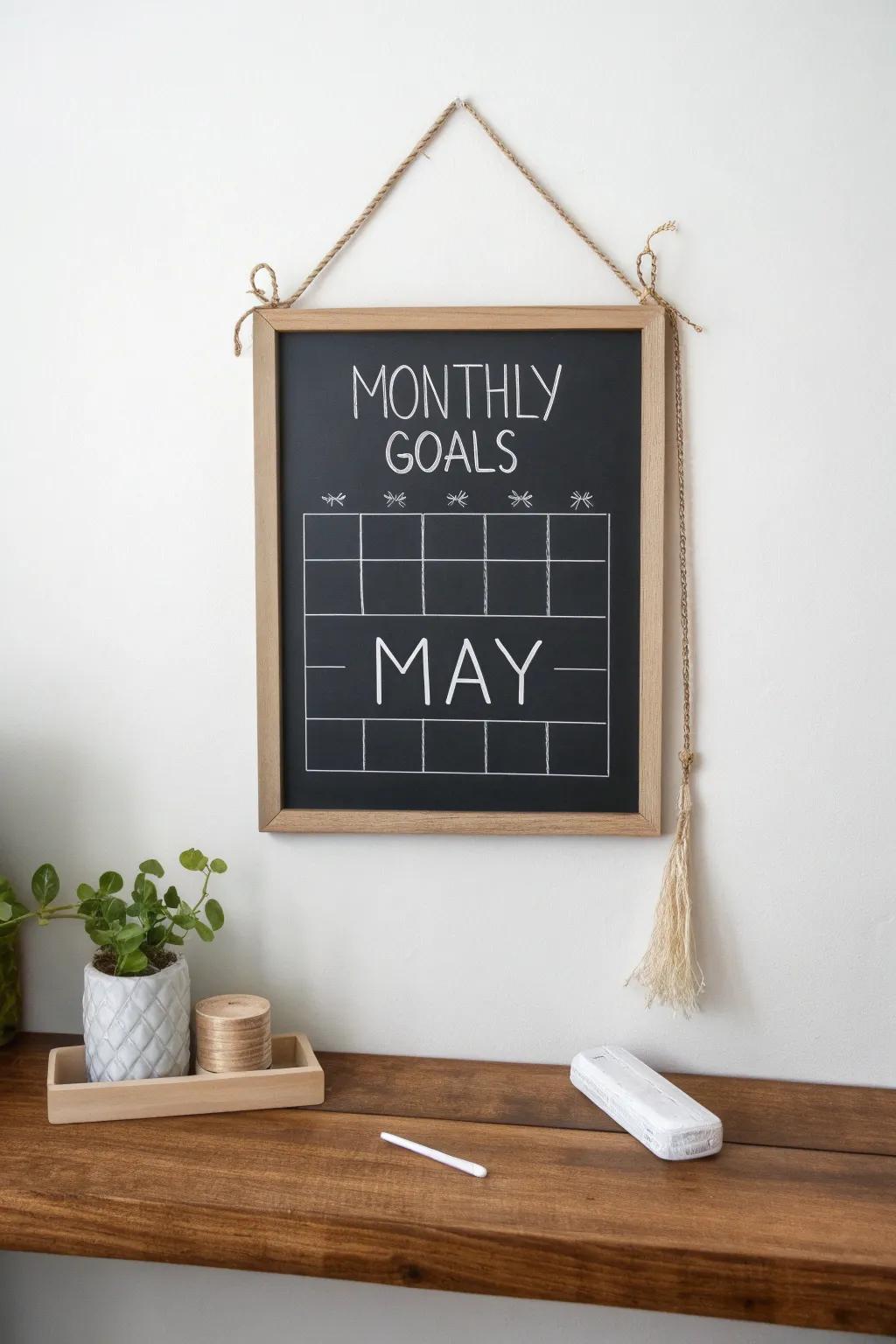 Focus on success this May with an exquisitely crafted slate scheduler. #MonthlyGoals #MinimalistLiving