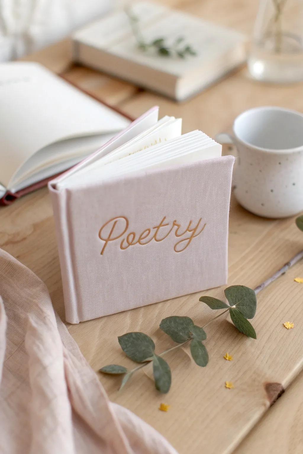 Carry your favorite words in a beautifully crafted mini anthology, blending simplicity and elegance.