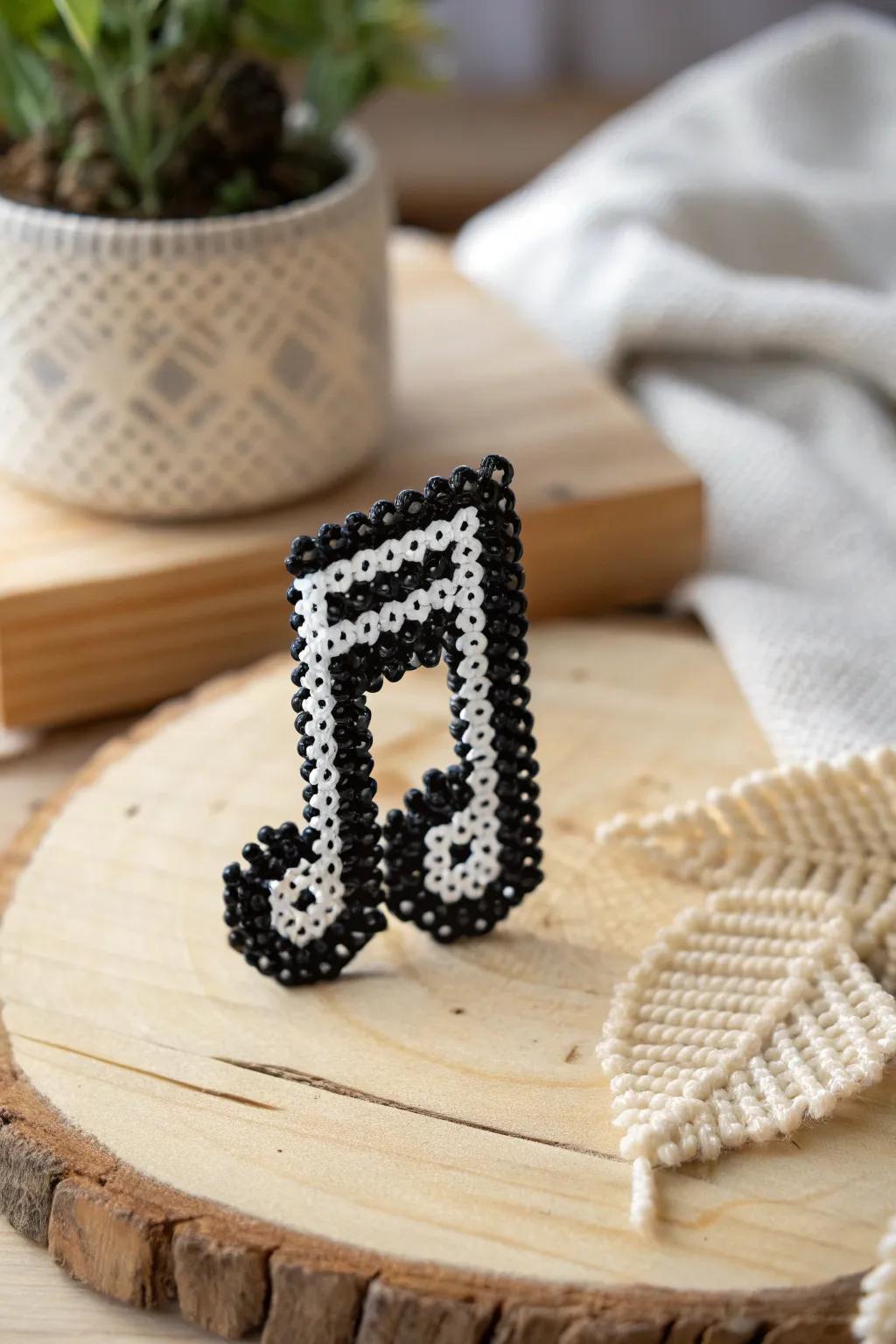 Craft your personal harmony with this minimalist fusing bead melodic notation, ideal for contributing a personal impression to your area.