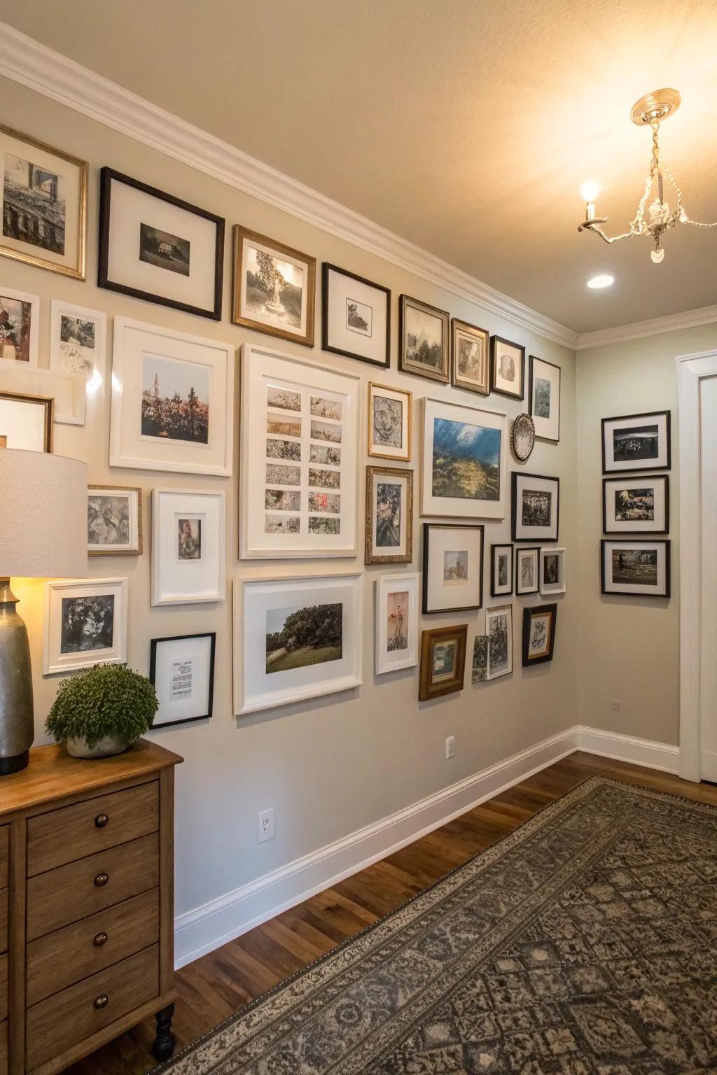 Corner galleries enhance the visual flow and create intimate spaces.