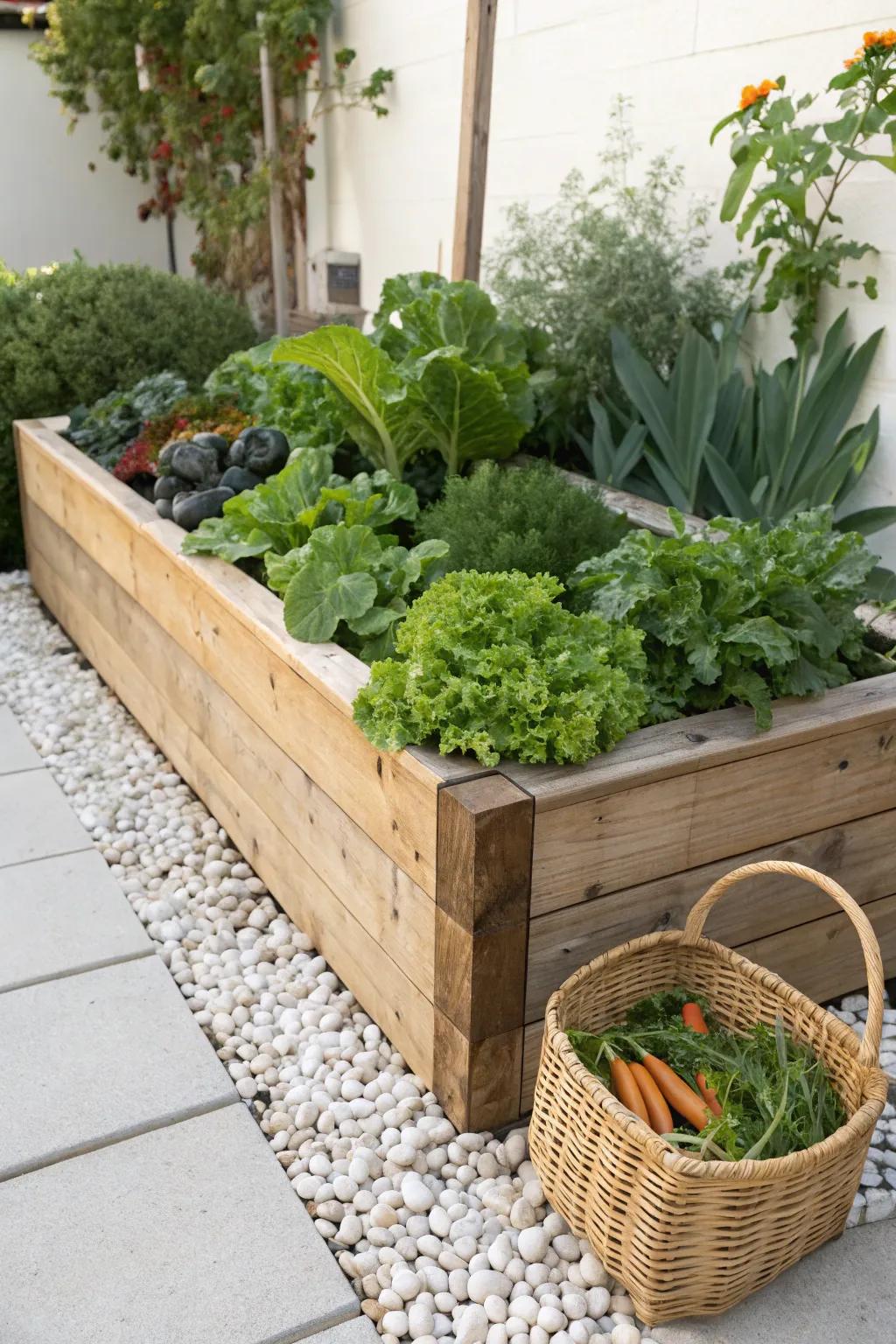 Transform your garden into a greens oasis with a fashionable raised bed that combines utility and beauty.
