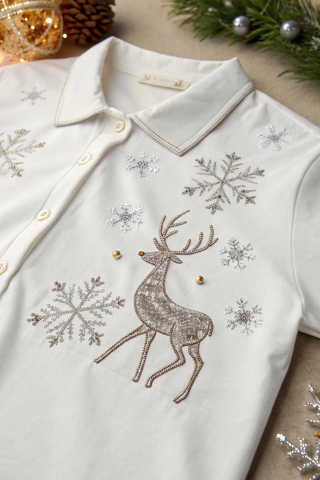 Embrace the winter enchantment with a hint of understated refinement. ❄️🦌