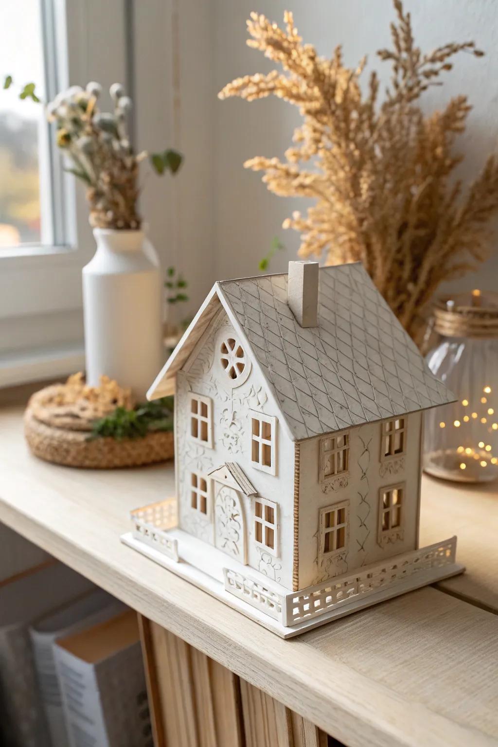 Uncover the charm of Scandinavian minimalism with these handcrafted miniature paper dwellings, a flawless fusion of minimalist layout and Bohemian grace.