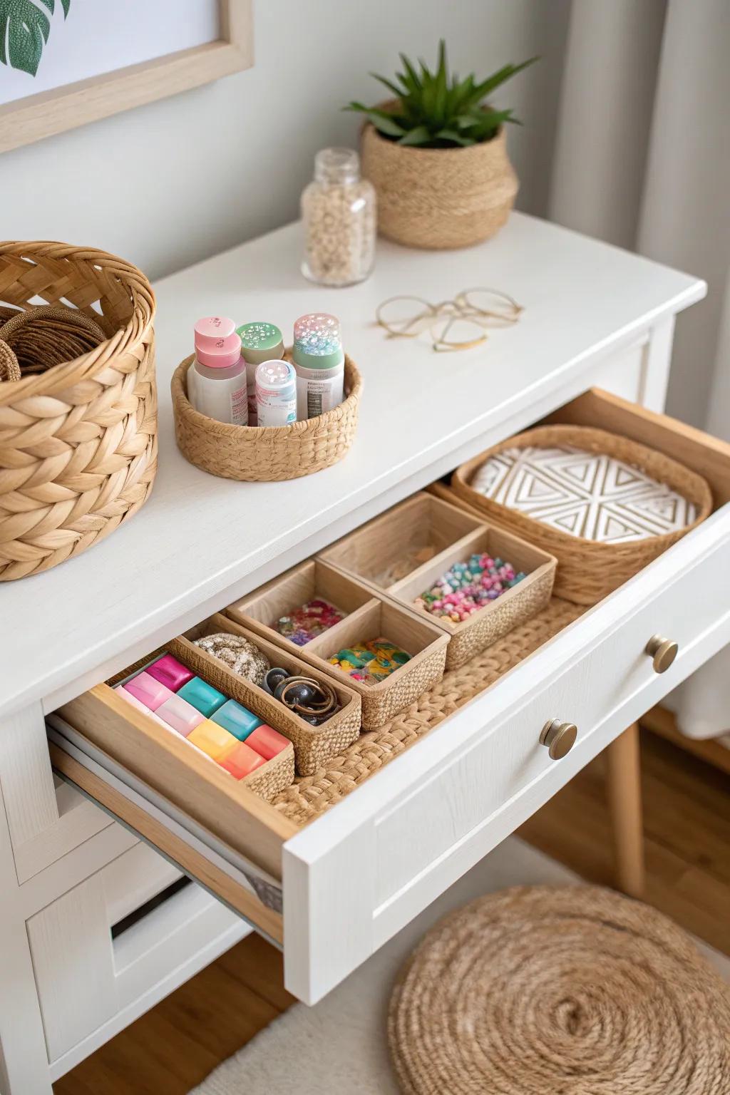Elevate your slime supplies with Scandinavian-style organization ✨🧺 #MinimalistMagic #CraftedBeauty