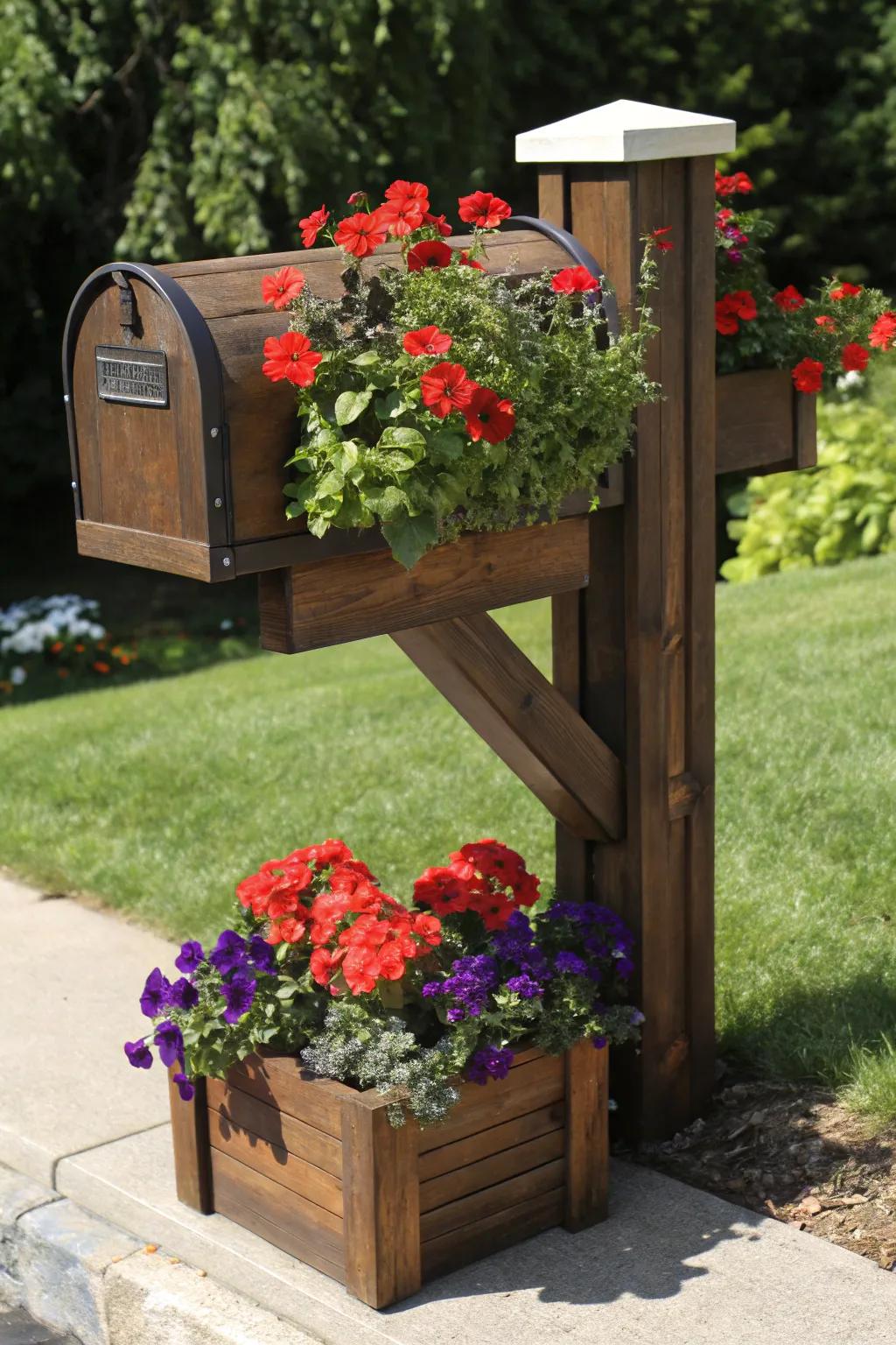 Breathe life into your mail receptacle with a hint of nature's artistry.
