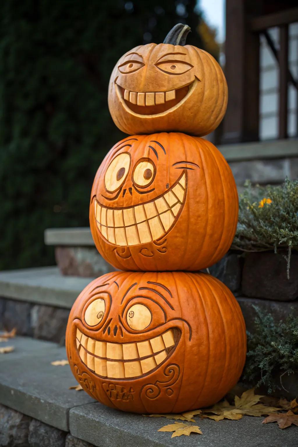 Bring your gourd display to life with whimsical persona visages!