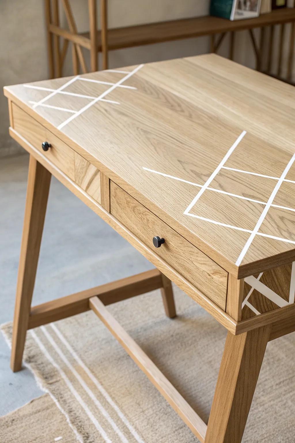 Transform your area using Scandinavian-inspired adhesive artwork on furnishings for a hint of modern elegance.
