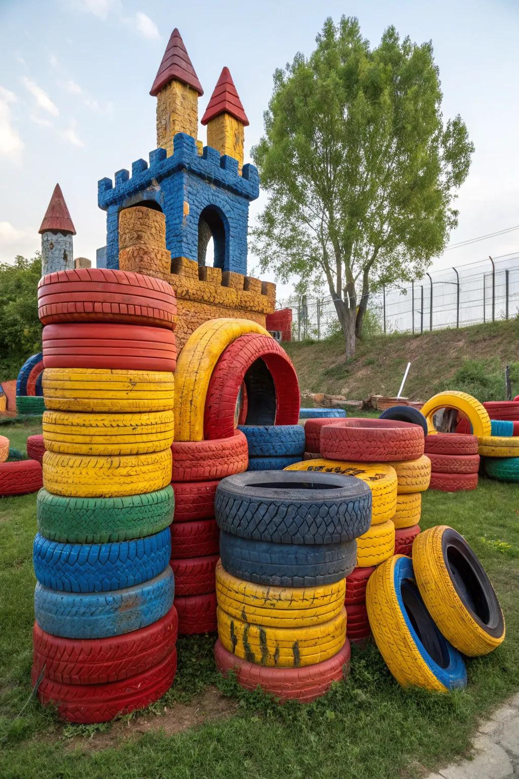 Unleash innovation through a vibrant tire stronghold, where adventure awaits!