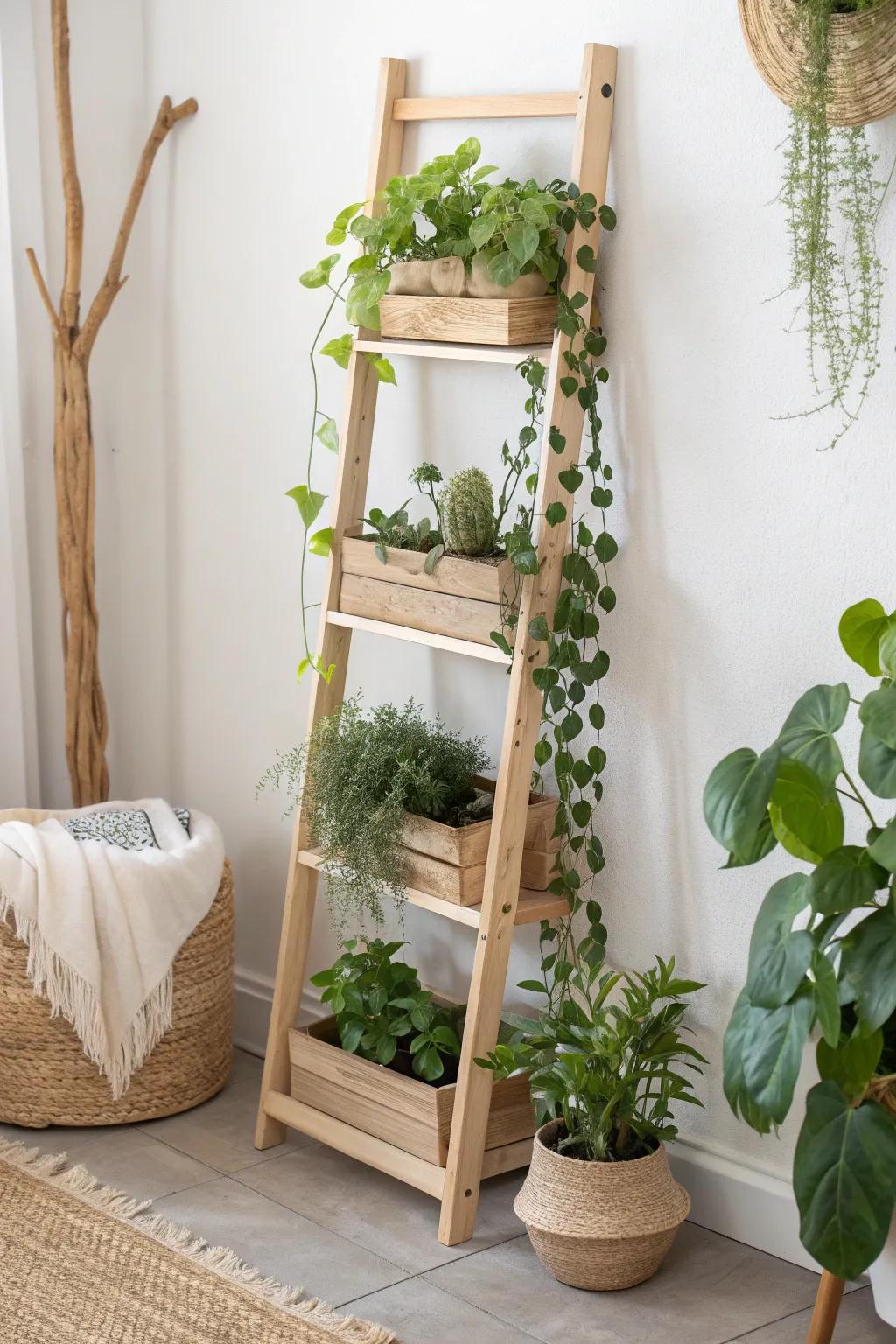 Elevate your green space with a chic tiered trellis vessel, suited for showcasing nature's beauty in style.