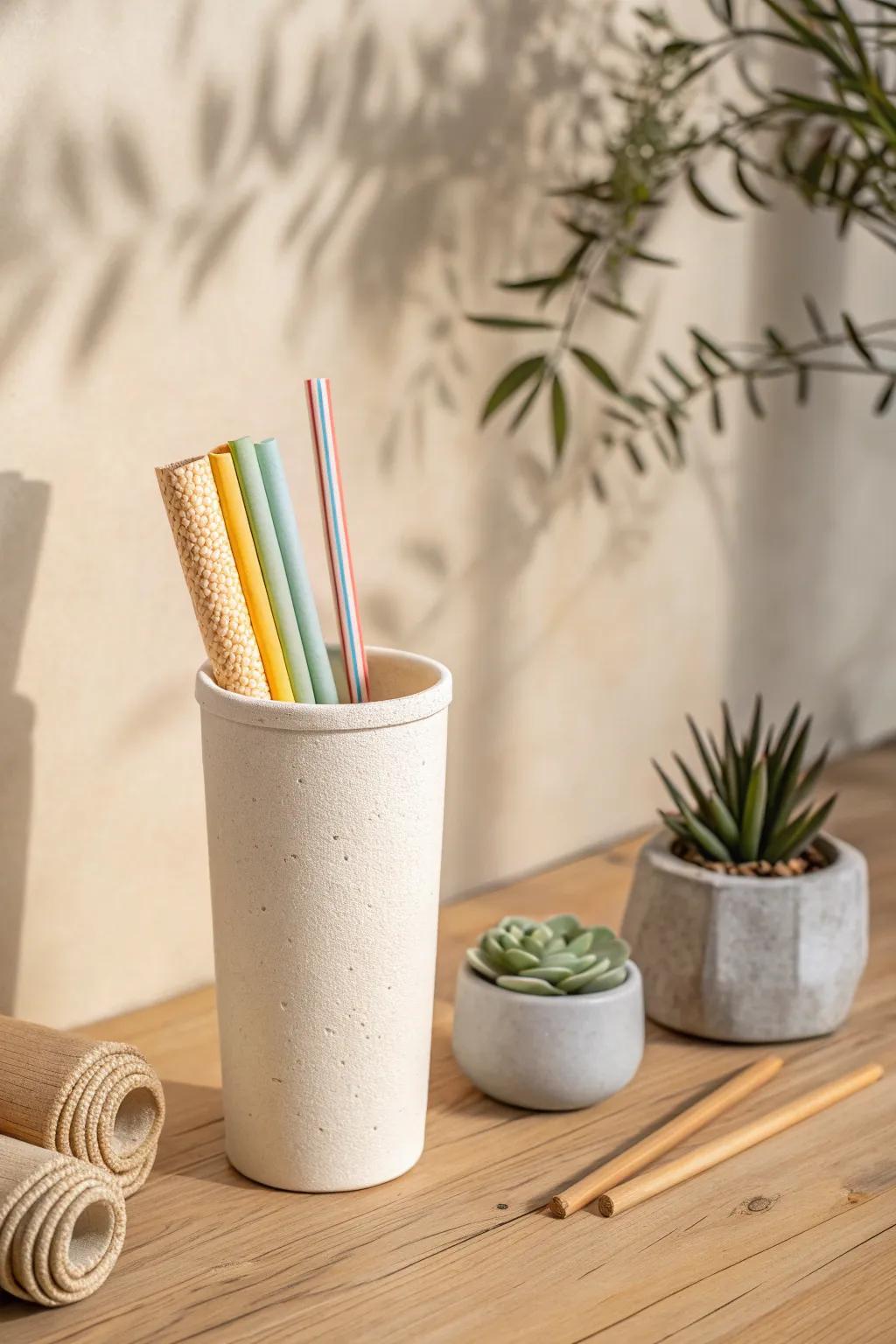 Amplify your existence amenable to ecology through this exquisitely fashioned container, impeccable on behalf of the cognizant minimalist.