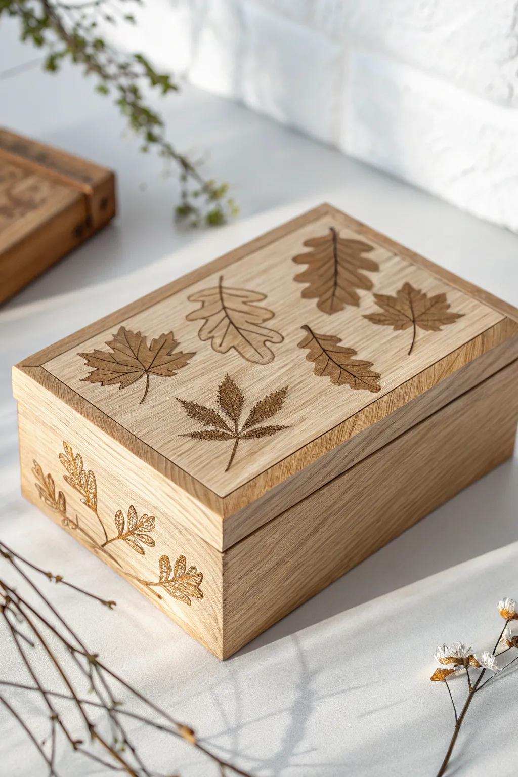 Embrace nature's grace via this distinctively crafted timber casing, wherein simplicity blends with natural allure.