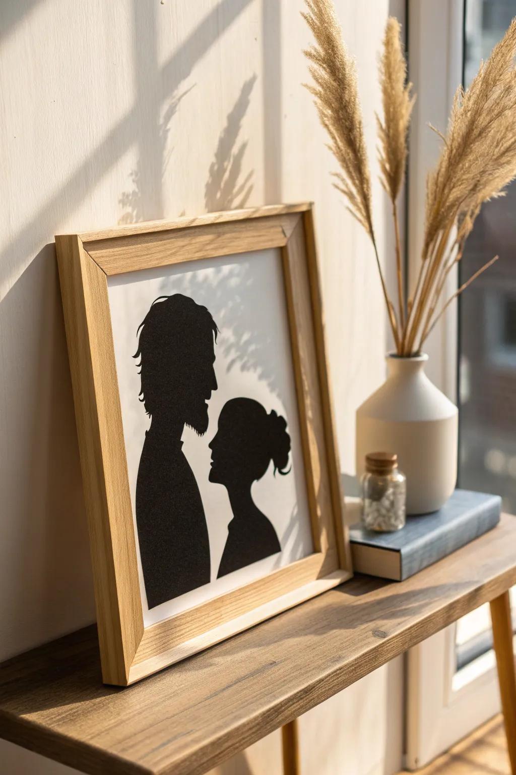 Capture the soul of your dear ones with minimalist shadow portraits – enduring gifts that speak volumes.