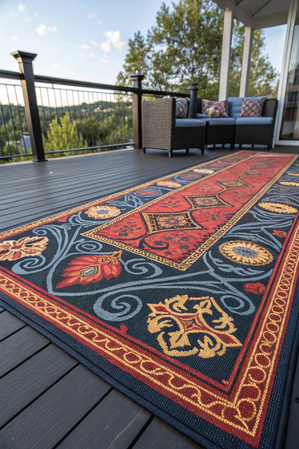Transform your outdoor space with a masterpiece underfoot: where craftsmanship meets comfort.