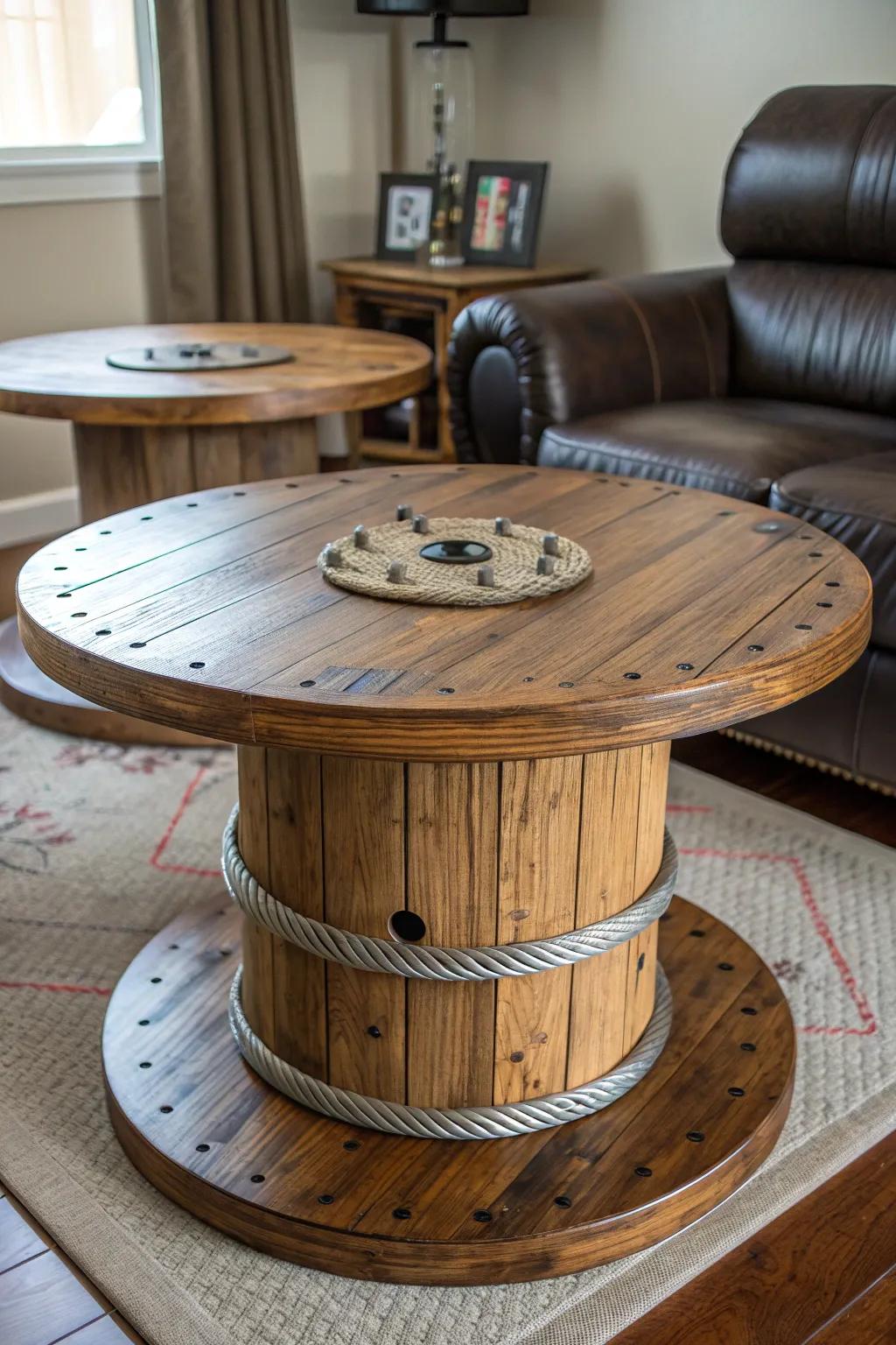Double Decker Coffee Table: Elevate your living room with this striking piece of craftsmanship.