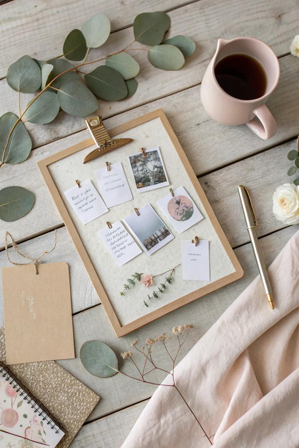 Craft your dreams with a pocket vision board; where simplicity aligns with inspiration.