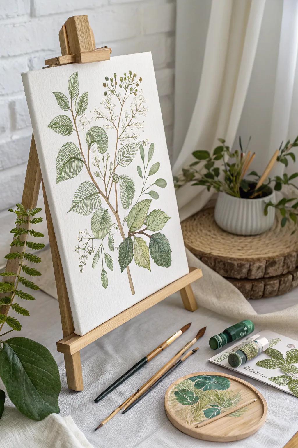Delve into the tranquil realm of natural artwork and let nature’s beauty inspire your creativity. 🌿🎨 #NaturalArtistry #PaintAndSip
