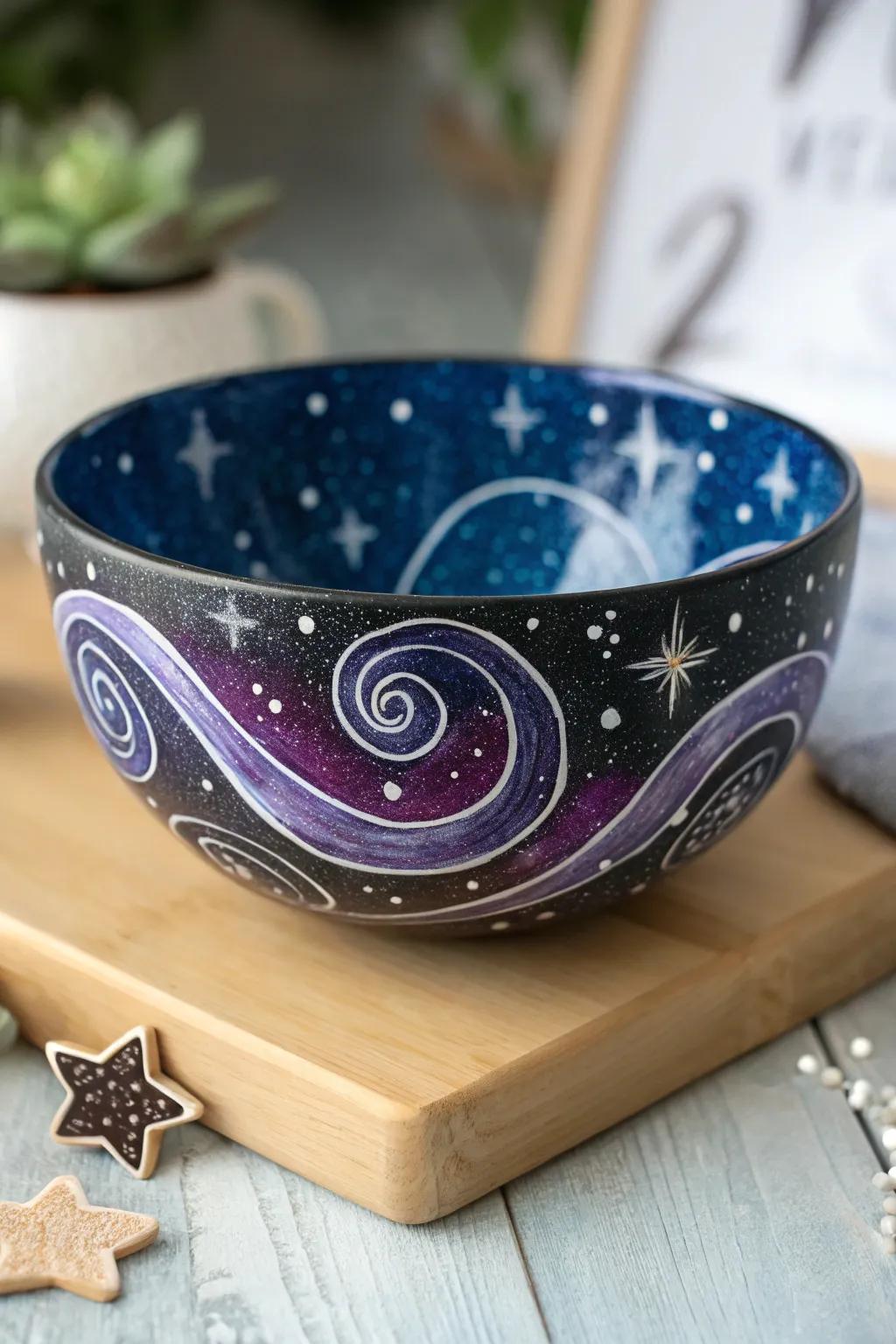 Transform your dining experience with a celestial nuance: a cosmic-inspired spectacle for your abode.