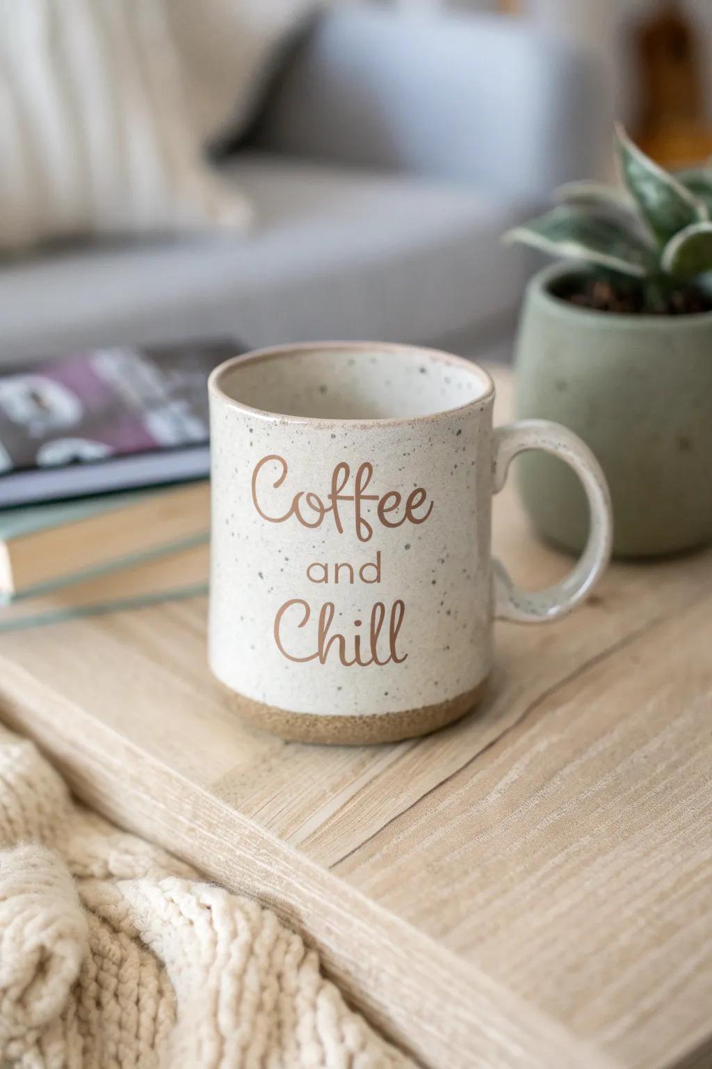 Embrace the art of relaxation with a touch of simplicity. #CoffeeAndChill