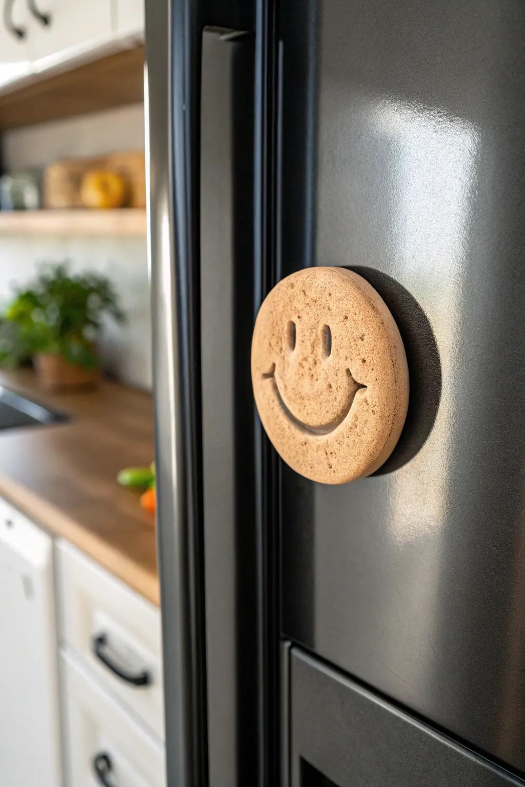 Add a hint of joy to your kitchen with handmade clay clasps. 😊 #ClayCrafts #SimpleCharm