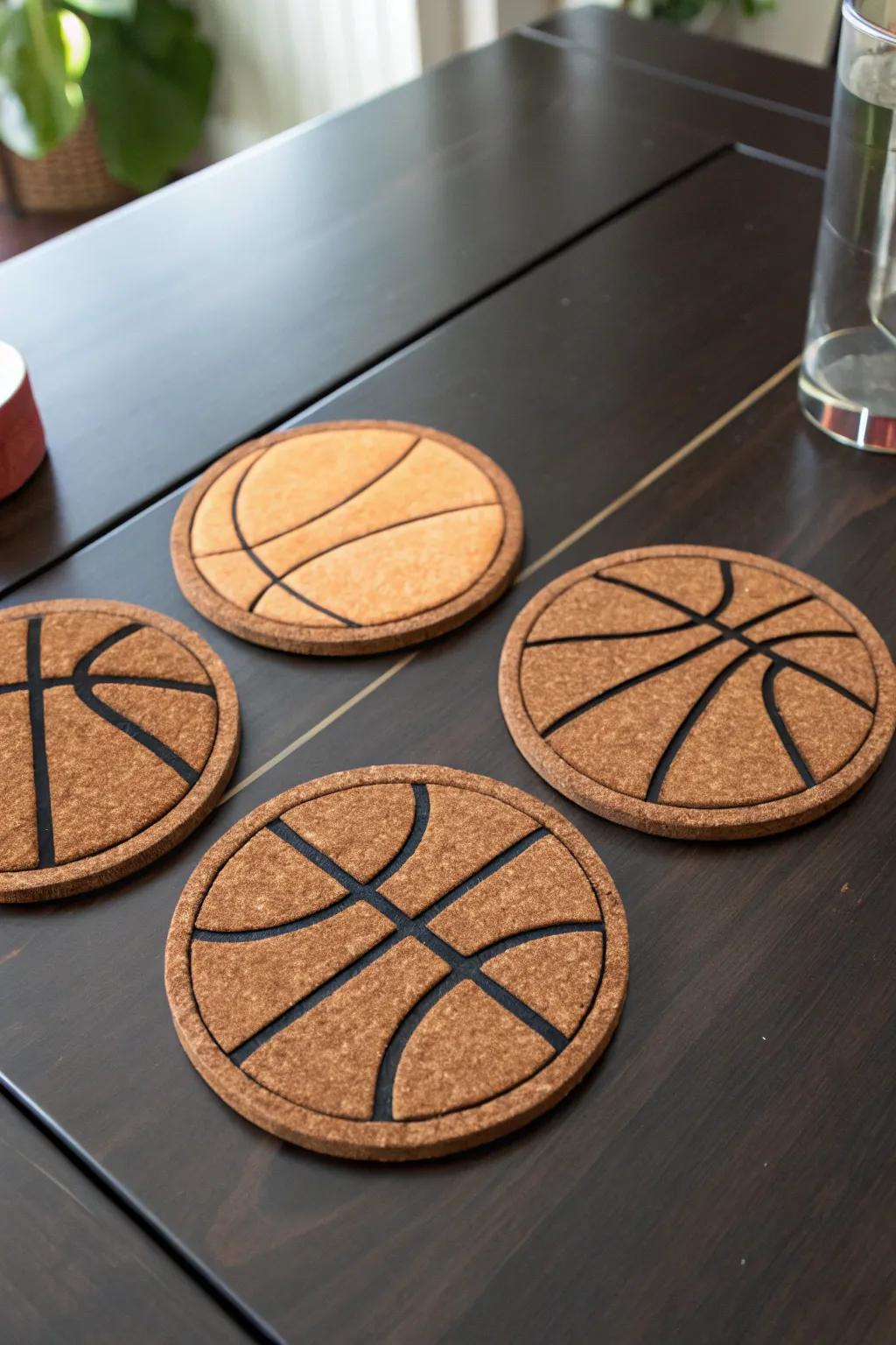 Elevate your recreational space with these self-designed basketball mats - where elegance converges with functionality.