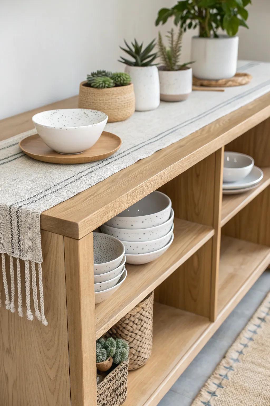 With a chic, minimalist breakfast bar that blends style and utility, you can enhance your cooking space.